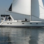 Hunter Legend 430 for sale with network Yacht Brokers Corfu