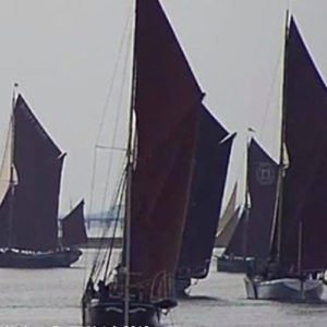 Old Barges sail in the Medway